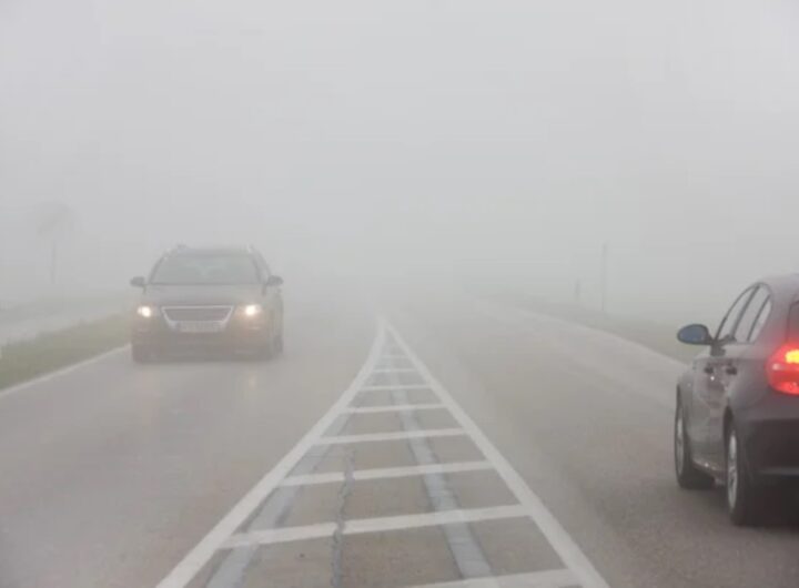 Nebbia auto scontro